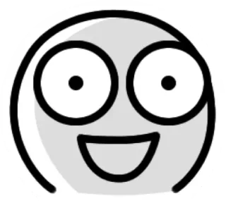 😳 emoji, felice, faccia, sorriso, cartone animato, sticker telegram sticker