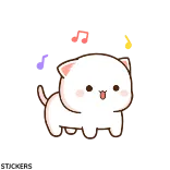 🕺 แมว, น่ารัก, สัตว์, สติกเกอร์, การ์ตูน telegram sticker