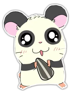🐹 хомяк, милый, животное, каваий, грызун, стикер, мультфильм telegram sticker
