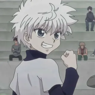 🌑 Killua Zoldyck Hunter x Hunter 애니메이션, 소년, 키르아, 조르딕, 헌터 telegram sticker