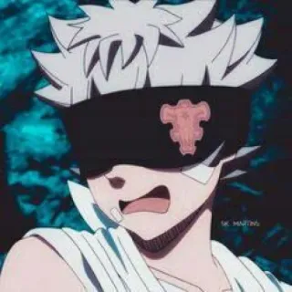 😴 Asta Black Clover Anime, Mangá, Black Clover, Asta, Personagem de anime telegram sticker