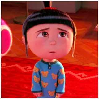 😓 Agnes Despicable Me kartun, gadis, Agnes, Despicable Me, imut, anak telegram sticker