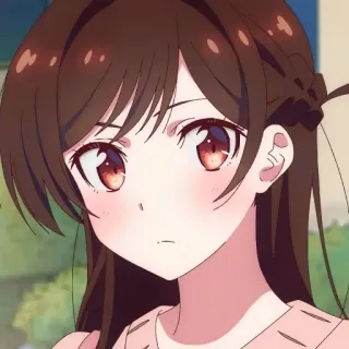 🧣 Chizuru Ichinose Rent-A-Girlfriend Anime, Cartone animato, Carino, Ragazza, Chizuru Ichinose, Rent a Girlfriend telegram sticker