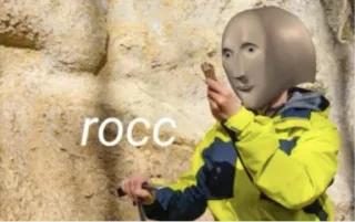 ☄️ rocc Mème, Stonks, Drôle whatsapp sticker