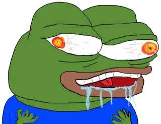 😛 Pepe the Frog Pepe the Frog, meme, internet meme, frog, cartoon telegram sticker