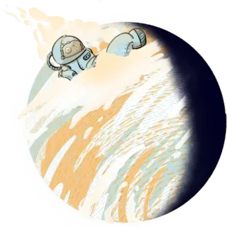 😶‍🌫️ астронавт, космос, планета, исследование, космическое пространство whatsapp sticker