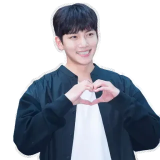❤️ coração, ator coreano, K-Drama, sorriso, homem, pessoa whatsapp sticker