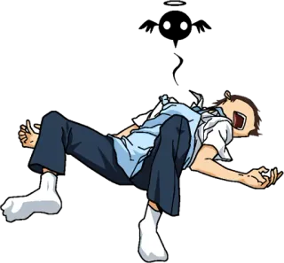🤕 Anime, Cri, Effondrement, Détresse, Dessin animé, Hurlement telegram sticker