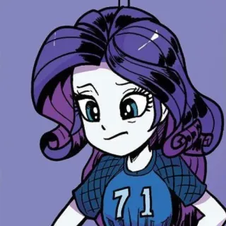💎 Rarity My Little Pony пони, мультфильм, верховая езда, мода, девушка telegram sticker