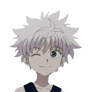 😉 Killua Zoldyck Hunter x Hunter anime, killua, hunter x hunter, cartoon telegram sticker