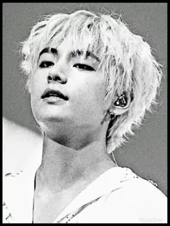 🖇 V K-pop, BTS, Idole, Chanteur, Portrait, Musique, Coréen telegram sticker