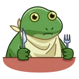 Concerned Froge whatsapp stickers
