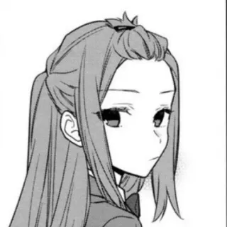 🪶 Anime meisje, Manga, Portret, Haarstijl, Schooluniform telegram sticker