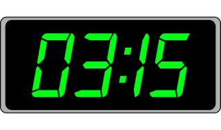 📟 03:15 clock, time, digital, display telegram sticker