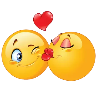 😘 emoji, kiss, love, heart, romantic telegram sticker
