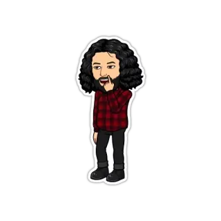 😕 Bitmoji, Hình đại diện, Phim hoạt hình, Người, Nam, Tóc xoăn telegram sticker