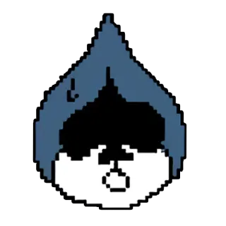 😢 Lancer Deltarune pixel art, video game, character telegram sticker