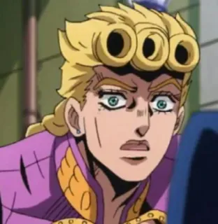 ✨ Giorno Giovanna JoJo's Bizarre Adventure anime, giorno giovanna, jojo, jojos bizarre adventure, personage, golden wind telegram sticker