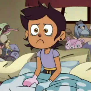 🙁 Luz Noceda The Owl House Luz Noceda, The Owl House, sad, cartoon, character telegram sticker