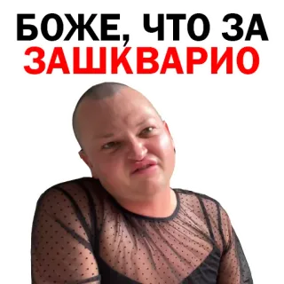 😂 БОЖЕ,!ЧТО ЗА ЗАШКВАРИО telegram sticker
