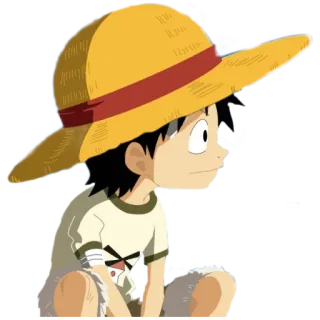 😑 Luffy One Piece anime, one piece, luffy, cartoon, manga telegram sticker