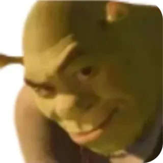 👍 Shrek Shrek, ogre, cartoon, movie, dreamworks, funny telegram sticker