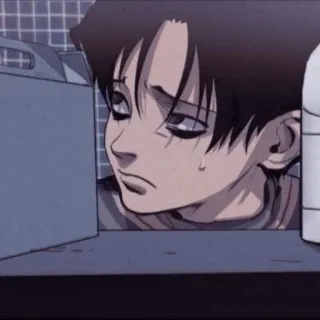 🍄 Yoon Bum Killing Stalking Anime, Personnage, Triste, Killing Stalking, Manga, Yoon Bum telegram sticker