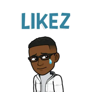 😅 LIKEZ Bitmoji, アバター, 悲しい, 泣く, いいね, 感情的 telegram sticker