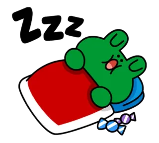 😴 Zzz сон, спящий, мультик, милый, уставший, zzz telegram sticker