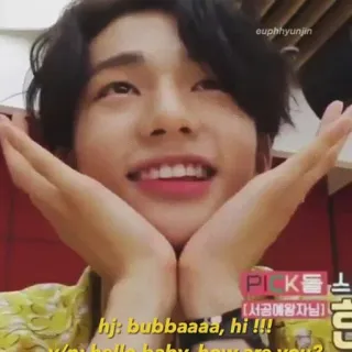 👐 hj: bubbaaaa, hi !!! Selfie, Person, Porträt, Koreanisch whatsapp sticker
