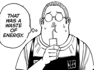 🧃 THAT WAS A WASTE OF ENERGY. 만화, 말풍선, 에너지 낭비, 애니메이션 telegram sticker