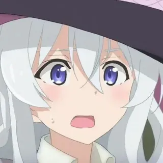 🍃 anime, scared, female, cartoon, character, shocked telegram sticker
