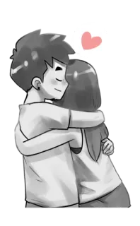 🤗 abbraccio, amore, affetto, cuore, coppia, abbracciare telegram sticker