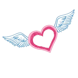 💓 serce, skrzydła, miłość, anioł, romantyczny, walentynki whatsapp sticker
