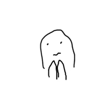 😖 Gekritzel, Skizze, Zeichnung, Simpel, Minimalistisch, Cartoon whatsapp sticker