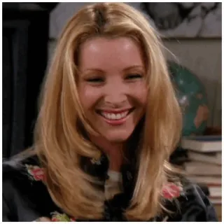 😇 Phoebe Buffay Friends テレビ番組, シットコム, キャラクター, フレンズ, フィービー telegram sticker