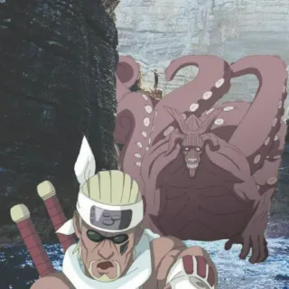 🐙 Killer Bee Naruto anime, killer bee, naruto, manga, ninja, tailed beast telegram sticker