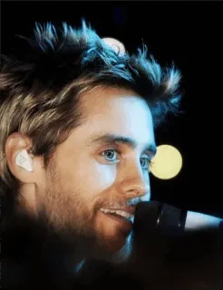 😁 Jared Leto piosenkarz, aktor, muzyk, celebryta, mężczyzna telegram sticker
