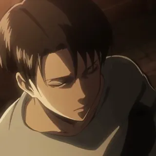 ⚔ Levi Ackerman Attack on Titan Anime, Attack on Titan, Levi Ackerman, Karakter, Manga, Tentara telegram sticker