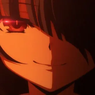 🍷 anime, manga, dark, evil, creepy, character, red eye telegram sticker