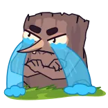 😭 weinen, traurig, verärgert, Cartoon, Figur, emotional, Tränen telegram sticker