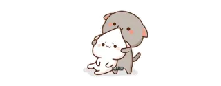 😋 猫, ハグ, 可愛い, 漫画 telegram sticker