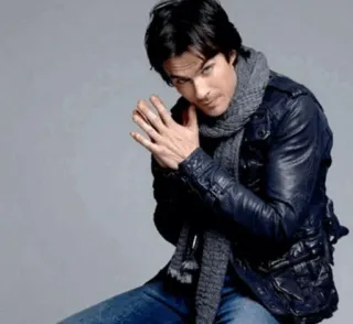 💕 Ian Somerhalder Schauspieler, Schal, männlich, Porträt, Model telegram sticker