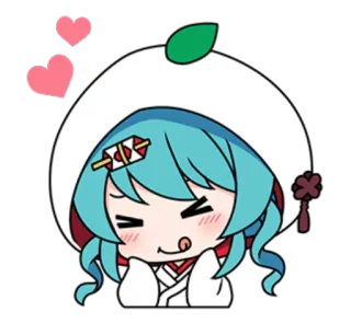 🦞 애니메이션, 귀여운, 치비, 카와이, 하트, 만화 whatsapp sticker