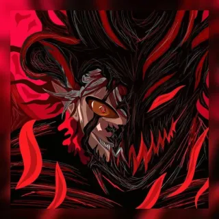 👀 恶魔, 怪物, 生物, 奇幻, 恐怖, 数字艺术 telegram sticker