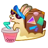 😎 蜗牛, 旅行, 波霸奶茶, 卡通, 动物 telegram sticker