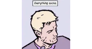 😫 Everything sucks. Dibujos animados, Cómic, Meme, Texto, Todo apesta whatsapp sticker