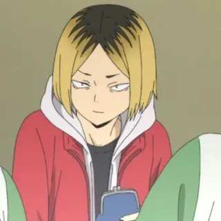 🏳 Kenma Kozume Haikyuu!! 애니메이션, 하이큐, 켄마, 코즈메, 배구 telegram sticker