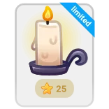🎁 limited świeca, światło, płomień, limitowany, gwiazda, dekoracja whatsapp sticker