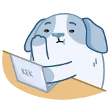 ⌨ KEK 개, 컴퓨터, KEK, 밈, 인터넷 속어 telegram sticker